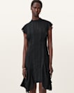 Fleur Textured Asymmetric Hem Dress