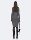 Lilla Cowl-Neck Bodycon Midi Dress