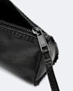 Pinked edge leather pencil case