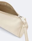 Pinked edge leather pencil case