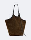 Siloh Suede Magazine Tote Bag