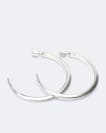 Talon post back hoop earrings