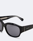 Wrapped oval sunglasses