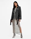 Billie Oversized Leather Biker Jacket
