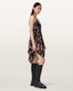 Gretel Asymmetric Tiered Midi Dress