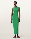 Katarina Boat Neck Slim Fit Maxi Dress