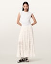 Eva Tiered Midi Skirt