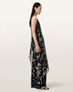 Enola Asymmetric Printed Wrap Top