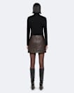 Renai Leather Mini Skirt