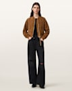 Orten Suede Bomber Jacket