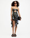 Niki Floral Bandeau Cut-Out Swimsuit