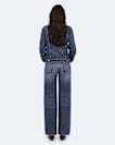 Straight leg mid-rise denim jeans