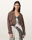Ophelia Cropped Suede Jacket