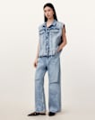 Laura Embellished Denim Waistcoat
