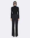 Elysia Mid-Rise Slim-Fit Tailored Trousers
