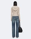 Mabel Cropped Alpaca-Blend Hoodie