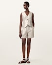 Averie Relaxed Fit Linen Waistcoat