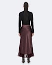 Silk-viscose skirt