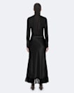 Silk-viscose skirt