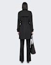 Double-breasted cotton trench coat