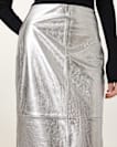 Renai Slim Fit Leather Pencil Skirt