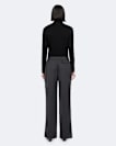 Leonie Mid-Rise Satin Wide-Leg Trousers