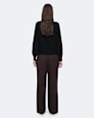 Leonie Mid-Rise Satin Wide-Leg Trousers