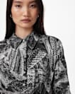 Leyla Silk Linen Blend Shirt Dress