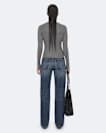 Cruz asymmetric button-front cardigan
