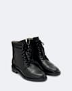 Elspeth D-Ring Leather Military Boots