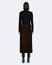 Olivia Suede Midi Pencil Skirt