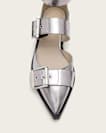 Sutton Metallic Leather Point Toe Shoes