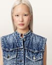 Mav Studded Denim Waistcoat