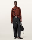 A Star High Neck Jacquard Jumper