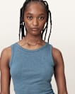 Katarina Boat Neck Slim Fit Tank Top