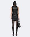 Leather mini dress
