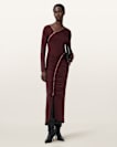 Elsie Zipper Maxi Dress