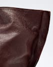 Leather tote bag