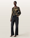Hallie Cowl Neck Slim Fit Top