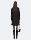 Jamie Long-Sleeve Silk Midi Dress