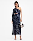 Daisy Topaz Sequin Cut Out Maxi Dress