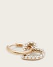 Vida Heart Beaded Hoop Earrings