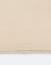 Pinked edge small leather pouch