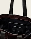 Ares Grain Leather Open Tote Bag