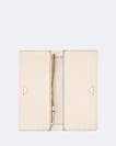 Pinked edge leather continental wallet