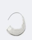 Talon Large Flat Hammered Earrings