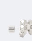Faceted Metal Bead Drop Earrings