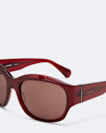 Wrapped oval sunglasses