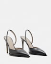 Lily Leather Slingback Heels