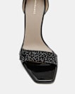 Betty Square Toe Leather Heeled Sandals